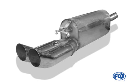 Opel Calibra A/ Calibra A 4x4 Endschalldämpfer Ø50mm - 2x76 Typ 18