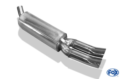 Opel Calibra A/ Calibra A 4x4 Endschalldämpfer Ø50mm - 2x76 Typ 18