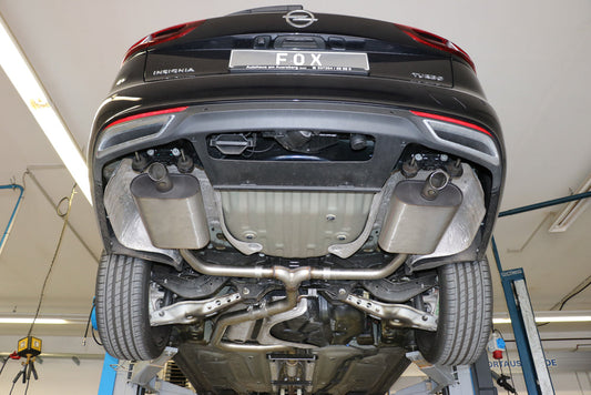 FOX Opel Insignia B - Sports Tourer - Frontantrieb Endschalldämpfer rechts/links - Ausgang der Endrohre in den originalen Ausgängen