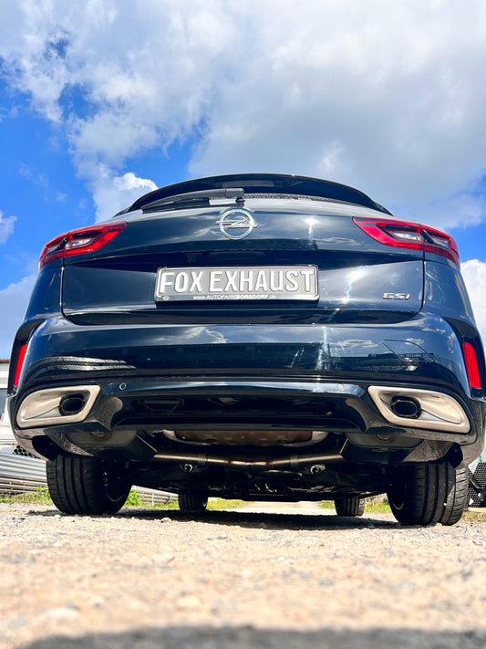 FOX Opel Insignia B GSI - Sports Tourer - 4x4 Endschalldämpfer rechts/links - Ausgang der Endrohre in den originalen Ausgängen und Vorschalldämpfer