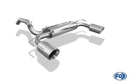 Opel Adam S Endschalldämpfer quer Ausgang rechts/links - 1x100 Typ 25 rechts/links