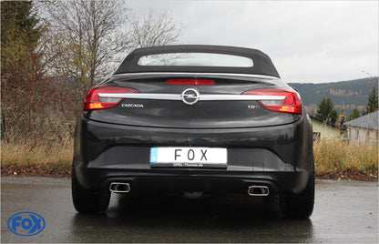 Opel Cascada Endschalldämpfer quer Ausgang rechts/links - 145x65 Typ 59 rechts/links