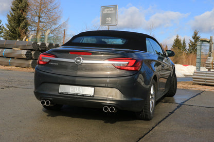 Opel Cascada Endschalldämpfer quer Ausgang rechts/links - 2x76 Typ 12 rechts/links