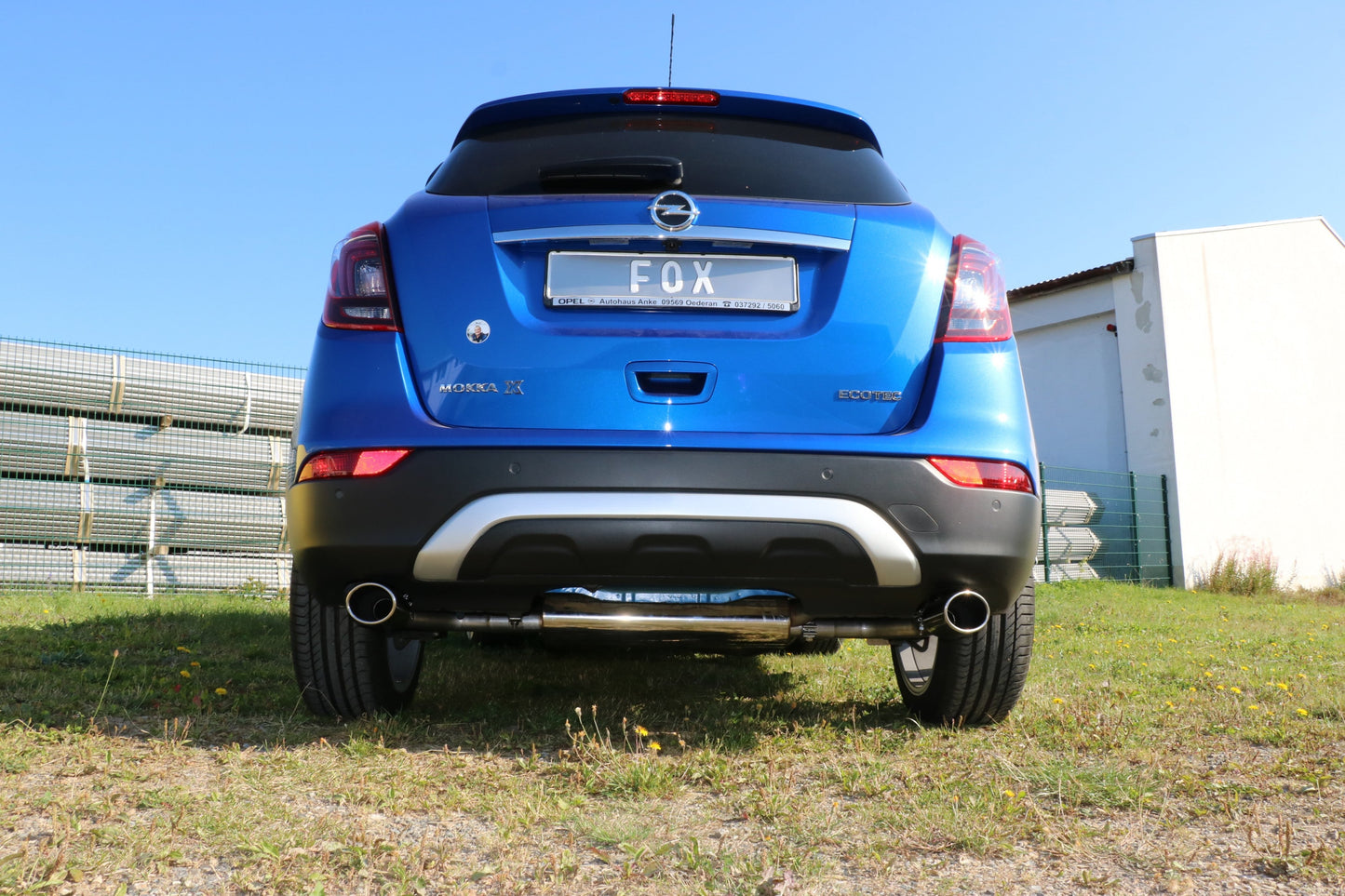 Opel Mokka 4x4 & 4x2 Endschalldämpfer rechts/links - 115x85 Typ 38 rechts/links