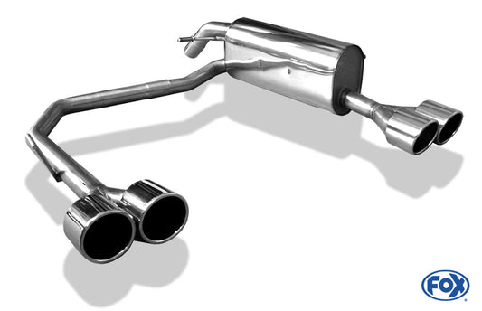 Peugeot 207 RC Endschalldämpfer Ausgang rechts/links - 2x100 Typ 16 rechts/links