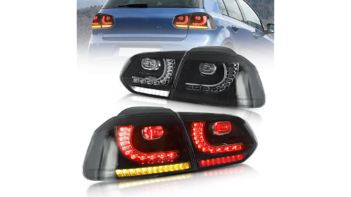 LED-Rückleuchten VW Golf 6 VI Schwarz Dynamische Blinker TLIWW0011