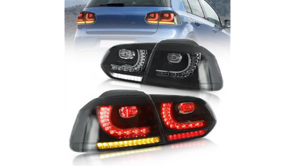 LED-Rückleuchten VW Golf 6 VI Schwarz Dynamische Blinker TLIWW0011