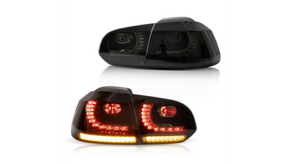 LED-Rückleuchten VW Golf 6 VI Schwarz Dynamische Blinker TLIWW0011