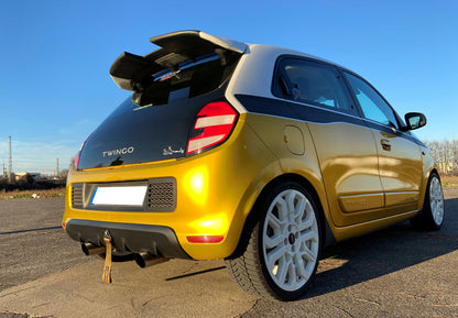 Renault Twingo III - BCM Endschalldämpfer quer Ausgang rechts/links inkl. Flexstück - 1x80 Typ 14 rechts/links