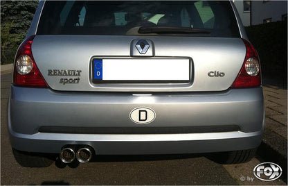 Renault Clio II B Endschalldämpfer - 2x80 Typ 13