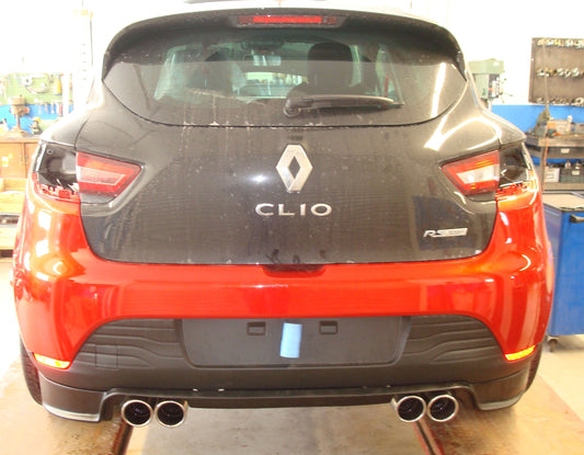 FOX Renault Clio IV RS für Elia Stoßstange Endschalldämpfer quer Ausgang rechts/links - 2x90 rechts/links Typ 16 rechts/links