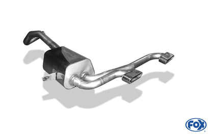 Renault Megane II Sport Endschalldämpfer Ausgang mittig - 2x130x50 Typ 52