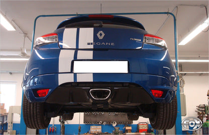 Renault Megane III Coupe Endschalldämpfer - 1x70 Typ 10 nicht sichtbar