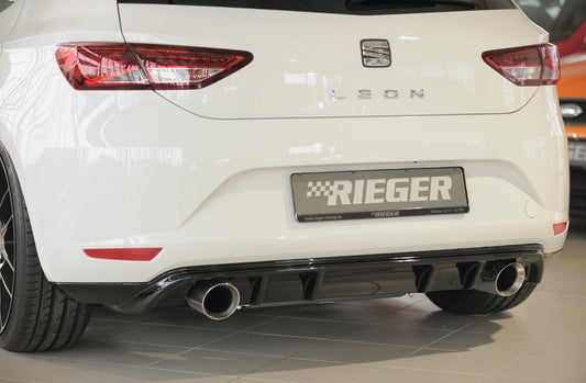 Rieger Heckeinsatz - Seat Leon 5F Vorfacelift Seat Leon FR (5F): 10.12-12.16 (bis Facelift) | 3-tür. (SC), 5-tür.