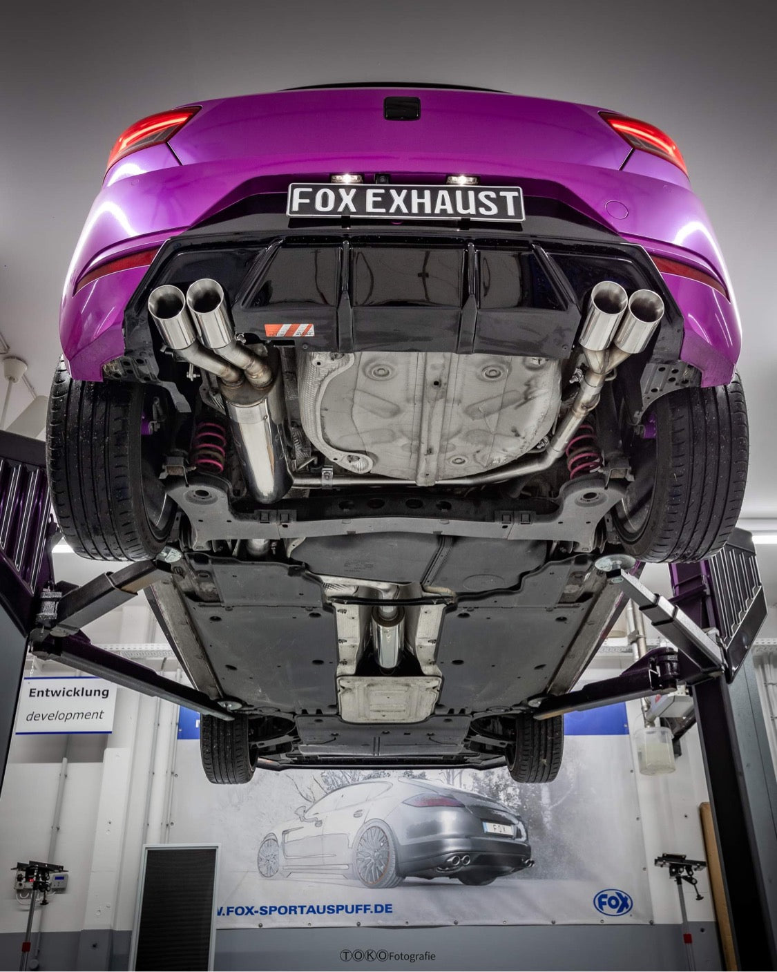 FOX Seat Ibiza V - KJ Endschalldämpfer mit Abgasklappe Ausgang rechts/links - 2x76 Typ 25 rechts/links
