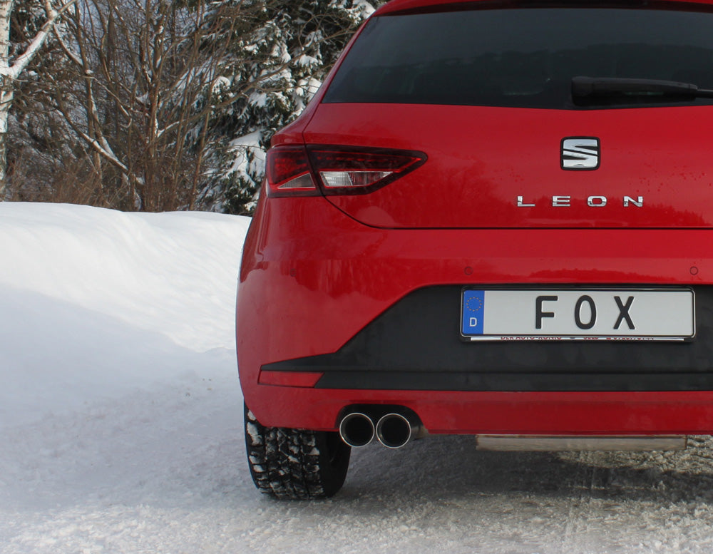 Seat Leon 5F - Starre Hinterachse Endschalldämpfer einseitig - 2x80 Typ 25