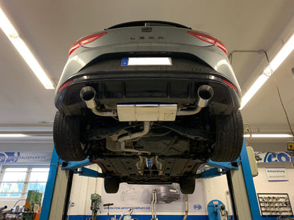 Seat Leon 5F - Einzelradaufhängung Endschalldämpfer Ausgang rechts/links - 1x100 Typ 25 rechts/links passend für Rieger Stoßstange