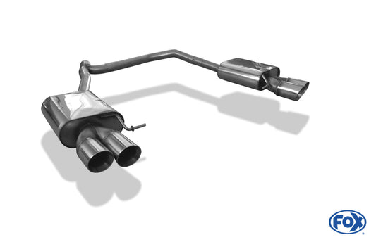 Seat Leon 5F ST - Starre Hinterachse Endschalldämpfer rechts/links - 2x90 Typ 25 rechts/links