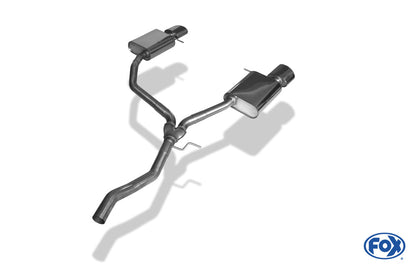 Seat Leon 5F ST - Starre Hinterachse Endschalldämpfer rechts/links - 160x90 Typ 38 rechts/links
