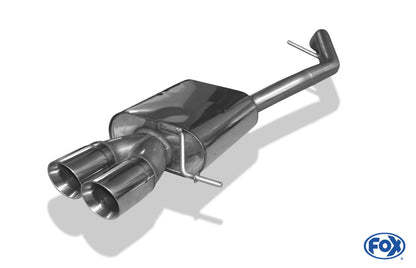 Seat Leon 5F ST - Starre Hinterachse Endschalldämpfer - 2x90 Typ 25