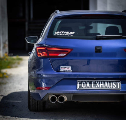 FOX Seat Leon 5F ST - Starre Hinterachse Endschalldämpfer - 2x90 Typ 25