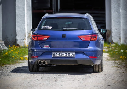 FOX Seat Leon 5F ST - Starre Hinterachse Endschalldämpfer - 2x90 Typ 25