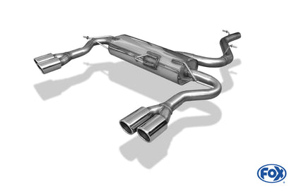Seat Altea XL 5P - 4x4 Endschalldämpfer quer Ausgang rechts/links - 2x76 Typ 16 rechts/links