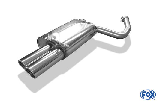 Audi A4 Typ B7 Endschalldämpfer - 2x80 Typ 16