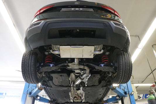 FOX Seat Ateca 5FP - 4x4 Facelift Endschalldämpfer quer Ausgang rechts/links - Endrohre hinter der Stoßstange