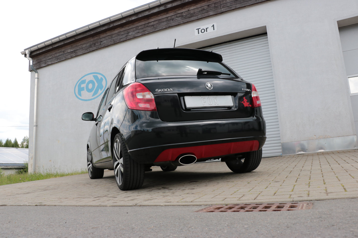 FOX Skoda Fabia  Limousine Endschalldämpfer - 160x90 Typ 38