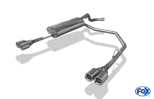 VW Bora 1J/ Bora Variant 1J Endschalldämpfer Ausgang rechts/links - 2x76 Typ 13 rechts/links