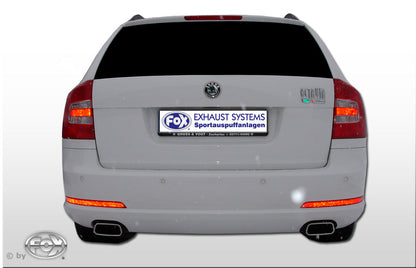 Skoda Octavia Typ 1Z inkl. Facelift Endschalldämpfer rechts/links - 145x65 Typ 59 rechts/links