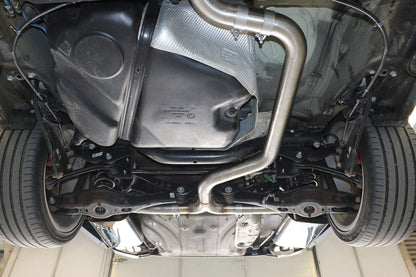 Skoda Octavia 5E RS - TDI Endschalldämpfer rechts/links - Austritt der Endrohre in den originalen Endrohren