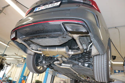 FOX Skoda Octavia NX RS iV Endschalldämpfer Ausgang rechts/links - Austritt in den originalen Endrohr mit der Teilenummer 5E3 253 681 B