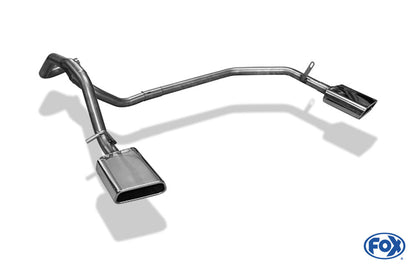 Seat Mii/ Skoda Citigo/ VW UP Endrohrsystem rechts/links passend auf originalen oder FOX-Endschalldämpfer   - 145x65 Typ 59 rechts/links