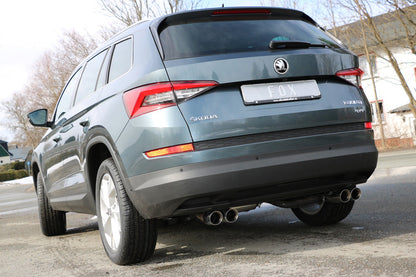 Skoda Kodiaq 4x4 Endschalldämpfer quer - 2x80 Typ 25 rechts/links - Endrohre unter der Stoßstange