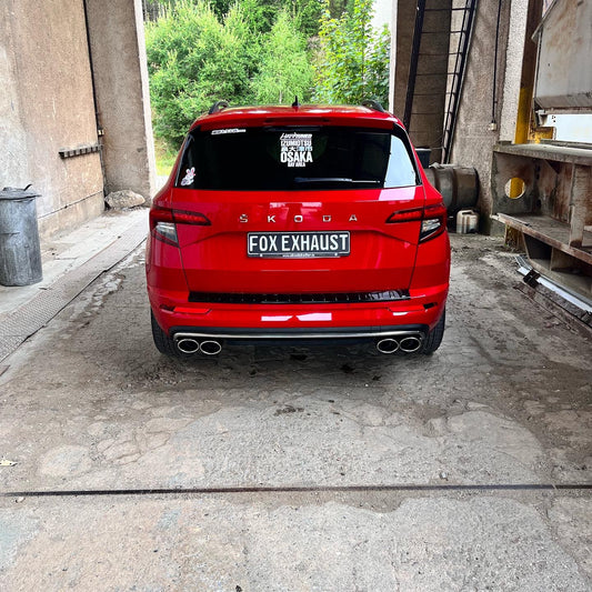 FOX Skoda Karoq 4x4 Endschalldämpfer Ausgang rechts/links - 2x115x85 Typ 32 rechts/links