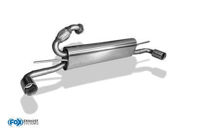 FOX Smart Fortwo Coupe 451 Endschalldämpfer quer Ausgang rechts/links inkl. Flexstück - 1x70 Typ 24 rechts/links