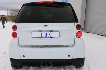 Smart Fortwo Coupe 451 mit Brabus Stoßstange Endschalldämpfer Ausgang mittig - 2x80 Typ 14
