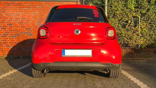 FOX Smart Forfour 453 Endschalldämpfer quer Ausgang rechts/links inkl. Flexstück - 1x70 Typ 24 rechts/links