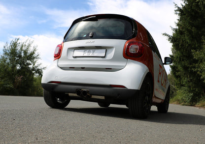 Smart Fortwo 453 Endschalldämpfer Ausgang mittig - 2x80 Typ 14