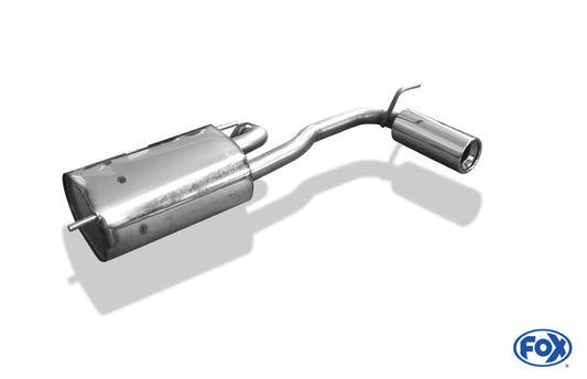 Subaru Justy II für Modelle mit lackierter Stoßstange Endschalldämpfer quer  - 1x90 Typ 13