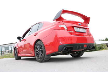Subaru Impreza GJ 4x4 - WRX Stufenheck Endschalldämpfer rechts/links zweiflutig - 2x90 Typ 12 rechts/links schwarz emalliert