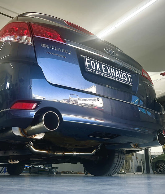 FOX Subaru Legacy V Station Wagon - BR Endschalldämpfer rechts/links 1x114 Typ 12 rechts/links und Vorschalldämpfer