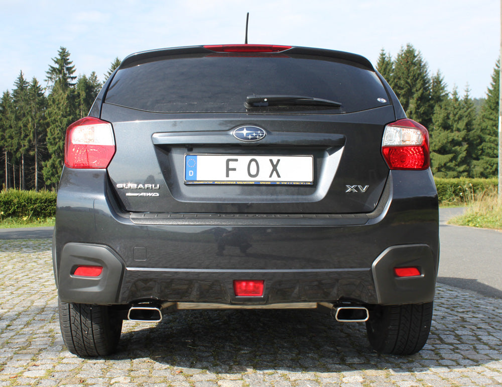 Subaru XV Endschalldämpfer quer Ausgang rechts/links - 145x65 Typ 59 rechts/links