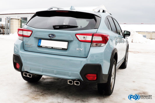 FOX Subaru XV - G5 Endschalldämpfer quer Ausgang rechts/links - 4x Sonderendrohr