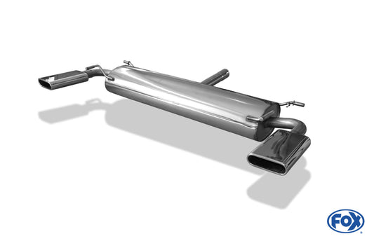 Subaru SVX Endschalldämpfer quer Ausgang rechts/links - 130x50 Typ 52 rechts/links