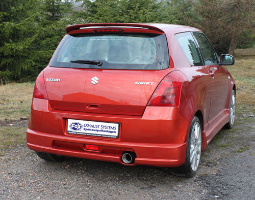 Suzuki Swift III mit Sportstoßstange Endschalldämpfer - 1x90 Typ 13