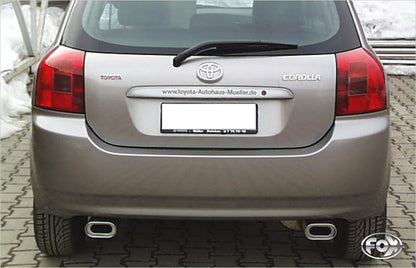 Toyota Corolla E12 - Hatchback - TS Kompressor Endschalldämpfer Ausgang rechts/links - 135x80 Typ 53 rechts/links