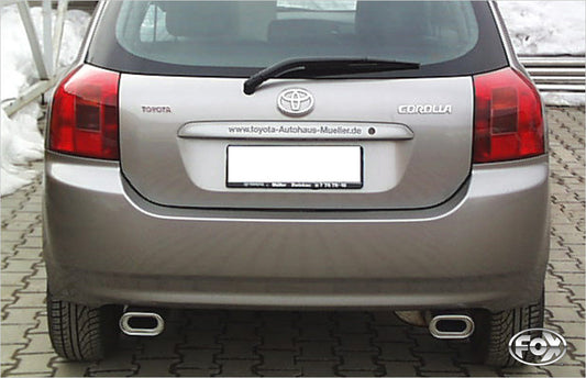 Toyota Corolla E12 - Hatchback - TS Kompressor Endschalldämpfer Ausgang rechts/links - 135x80 Typ 53 rechts/links